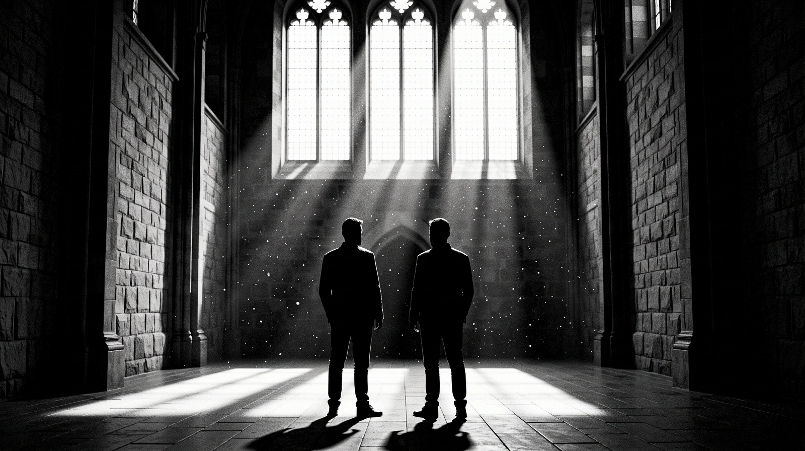 Atmospheric cinematic drama scene