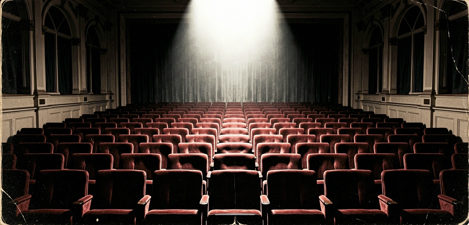 Atmospheric empty theater interior